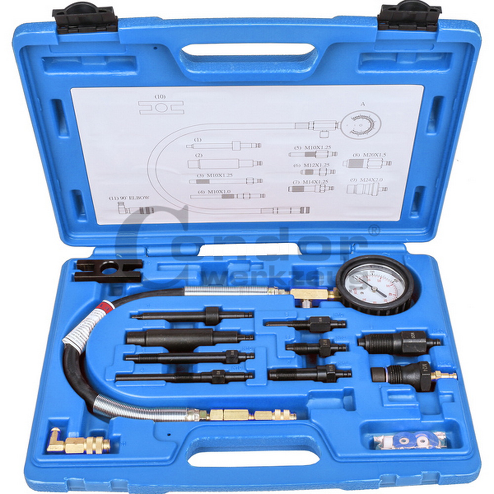 Kompressionsprüfer-Satz für Diesel-Motoren