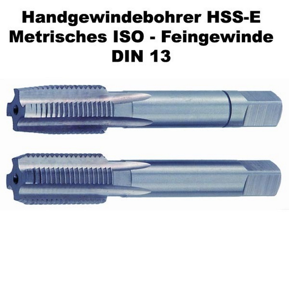 Handgewindeb HSSE Metr ISO Feingew DIN13 DIN 2181